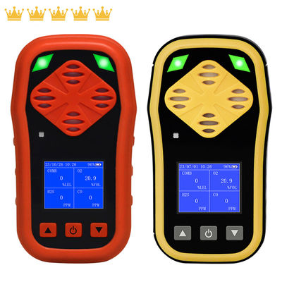 IP67 Monitor portatile personale 4 gas H2S CO O2 LEL con batteria