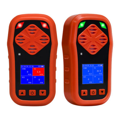 Testatore portatile di gas a prova di polvere personale per quattro gas O2 H2S CO CH4