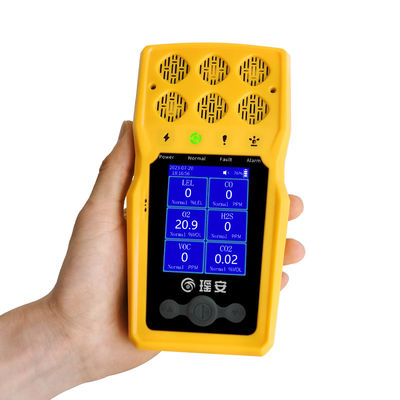 Yaoan 6 in 1 Multi Gas Detectors Monitor portatile 700g BTQ-YA-C100FT-6