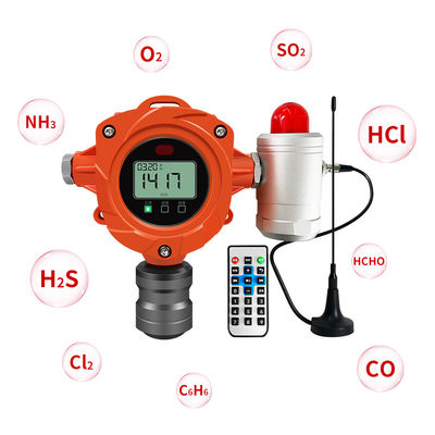Detettore di gas solforato di idrogeno H2S Monitor industriale fisso sensibile al contenuto di gas