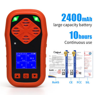 YA-CDX4 Detettore personale di gas H2S O2 CO LEL 4 Gas Portable Gas Sniffer Leak Detector
